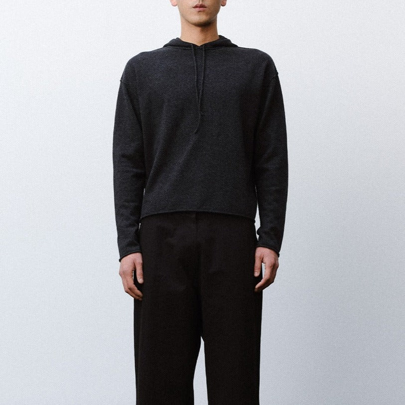 Ethan cashmere wool hoodie knit unisex