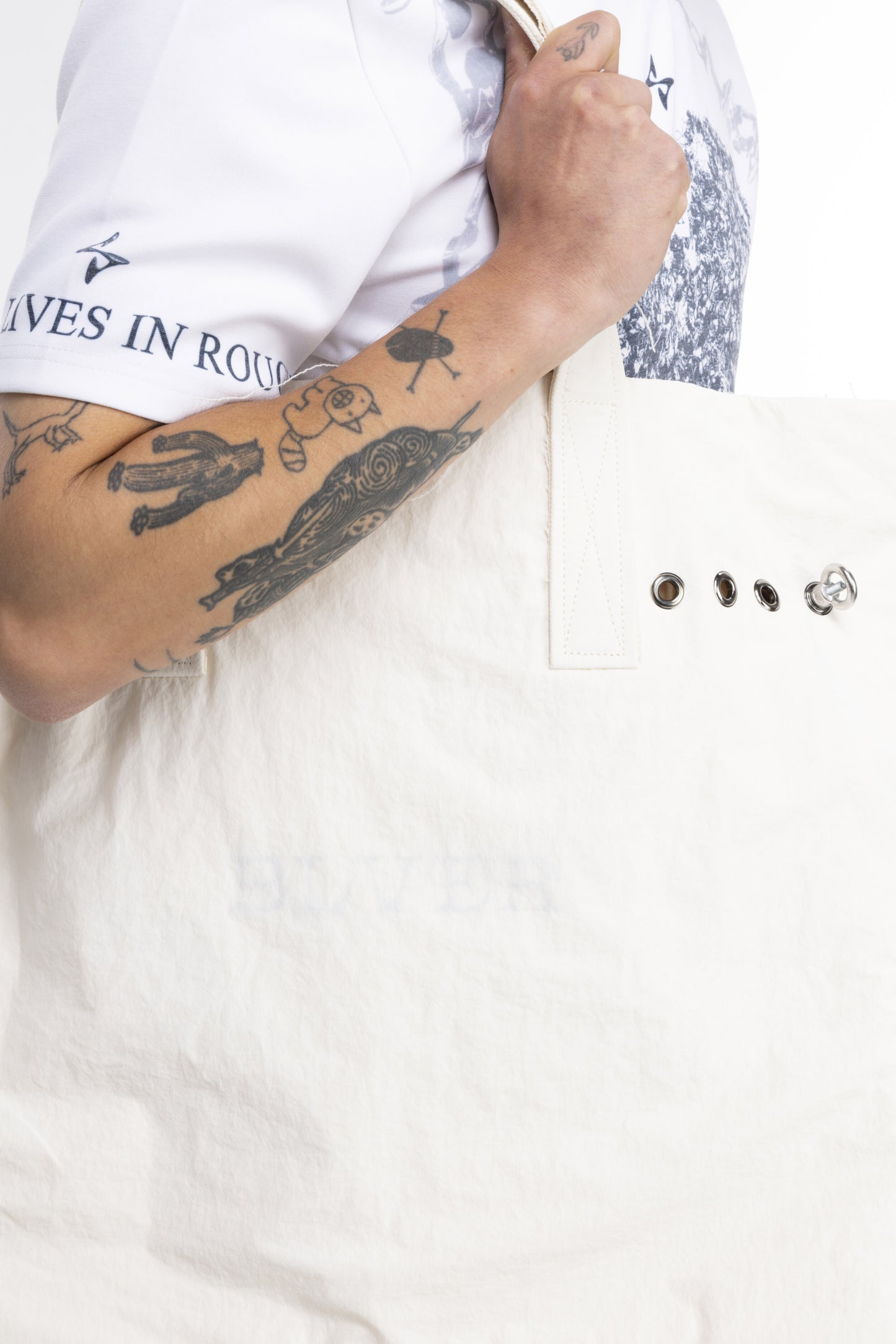 Bolt tote bag ivory
