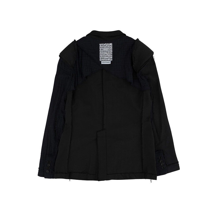 Organic combi single jacket black