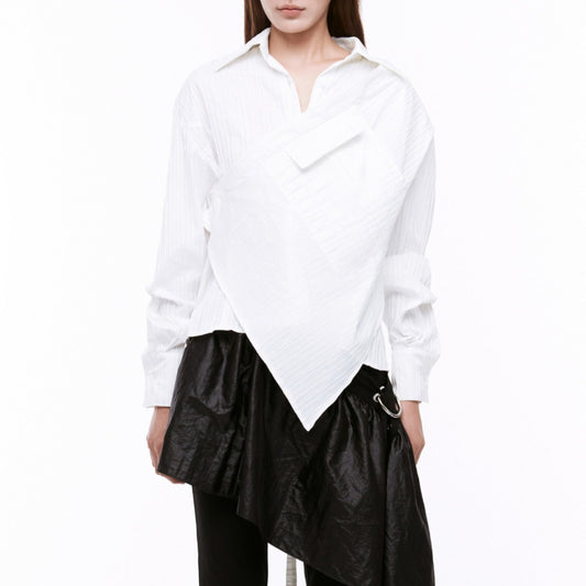 Draping shirt white