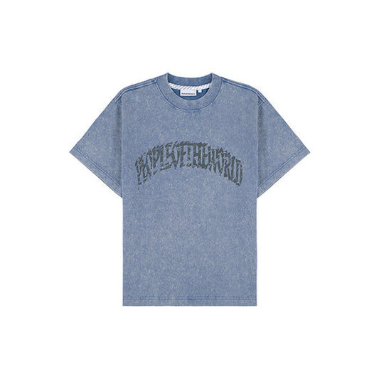 Signature Ocean Pigment T-shirt blue