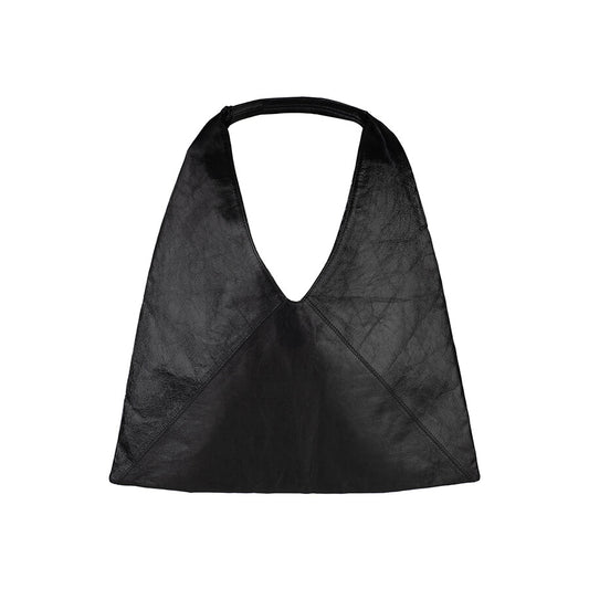 A Pack leather shoulder bag black