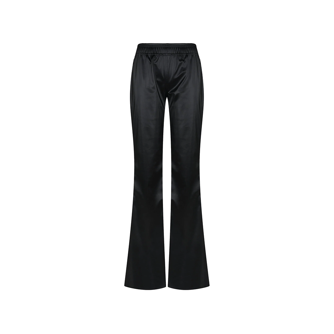 Matallic flared trousers