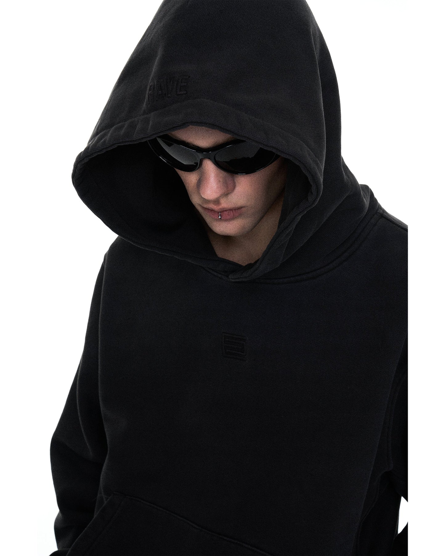 After rave washed hoodie