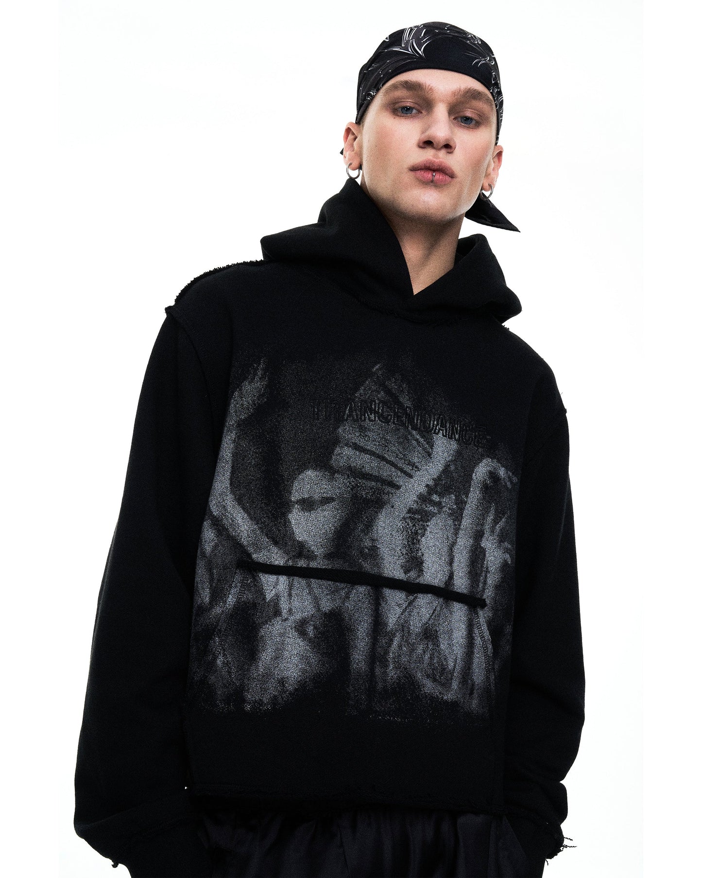Tcd-rave crop hoodie
