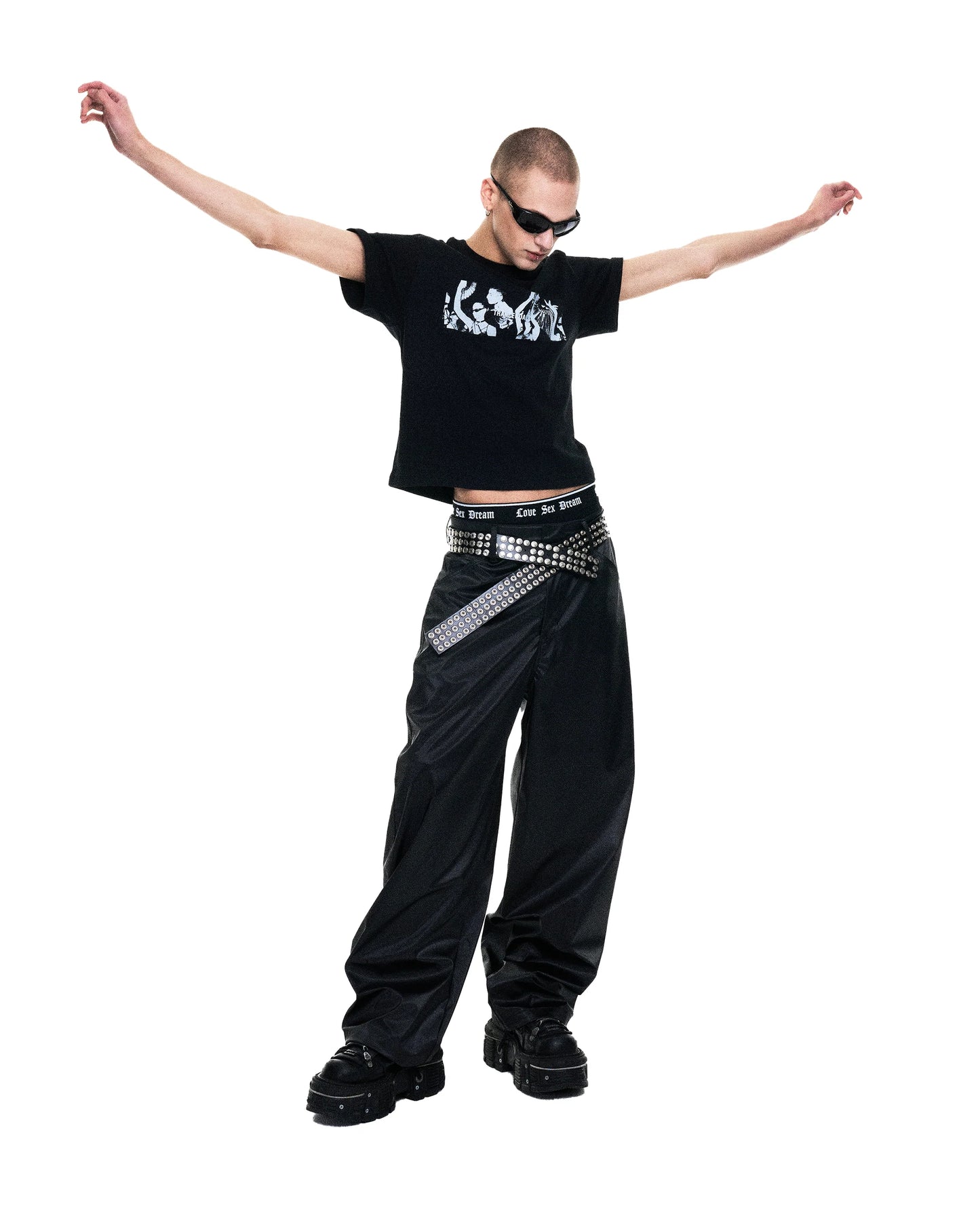 Metallic trousers