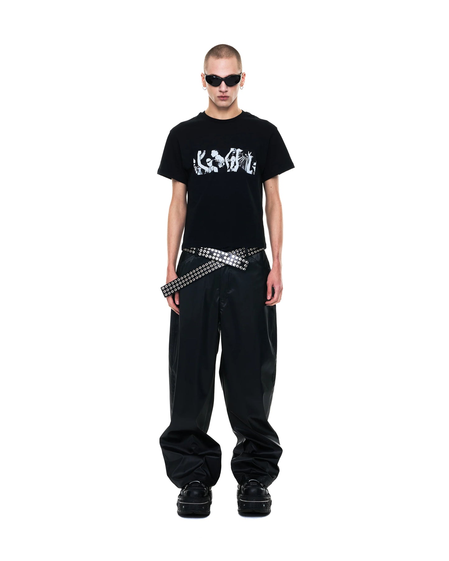 Metallic trousers