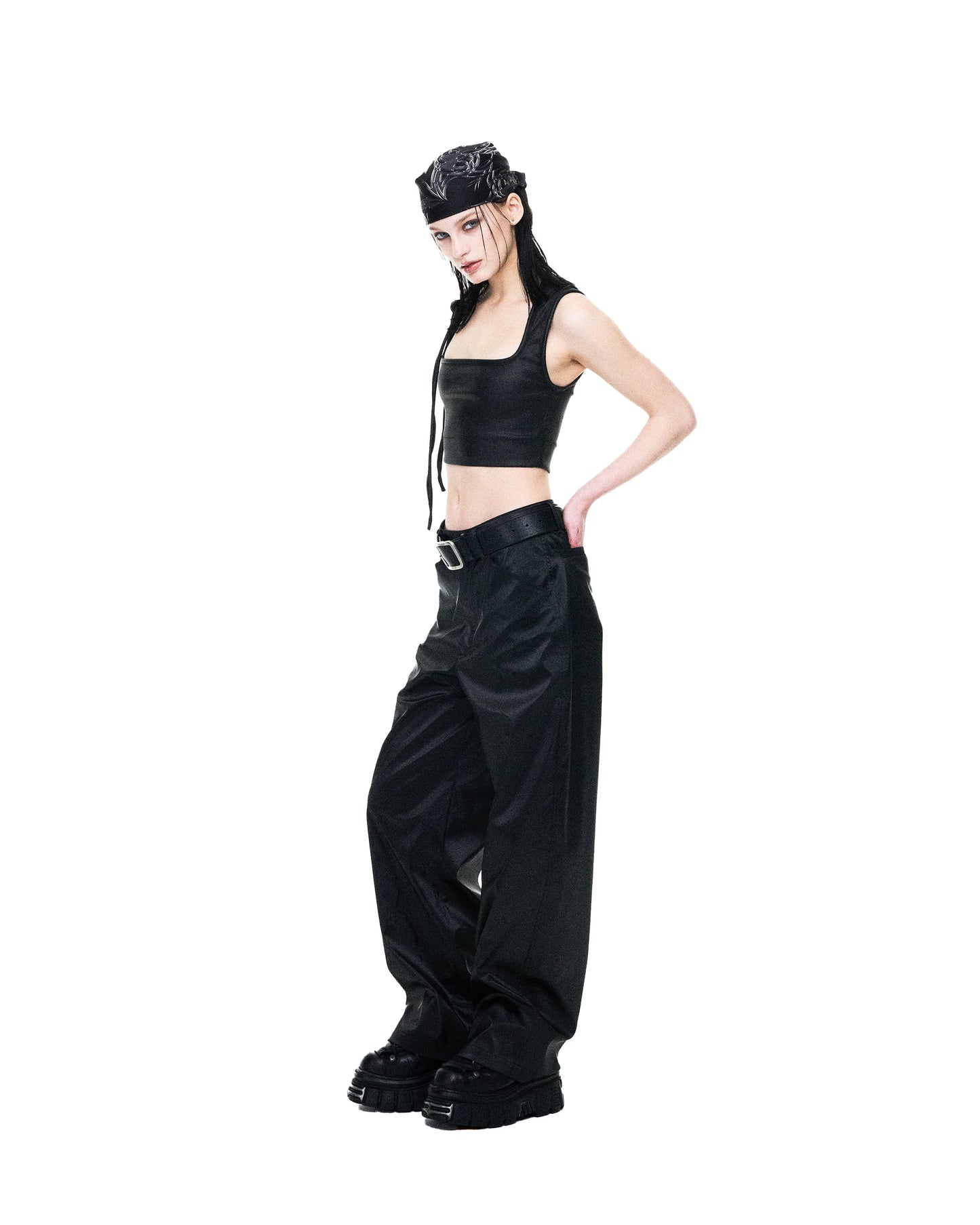 Metallic trousers