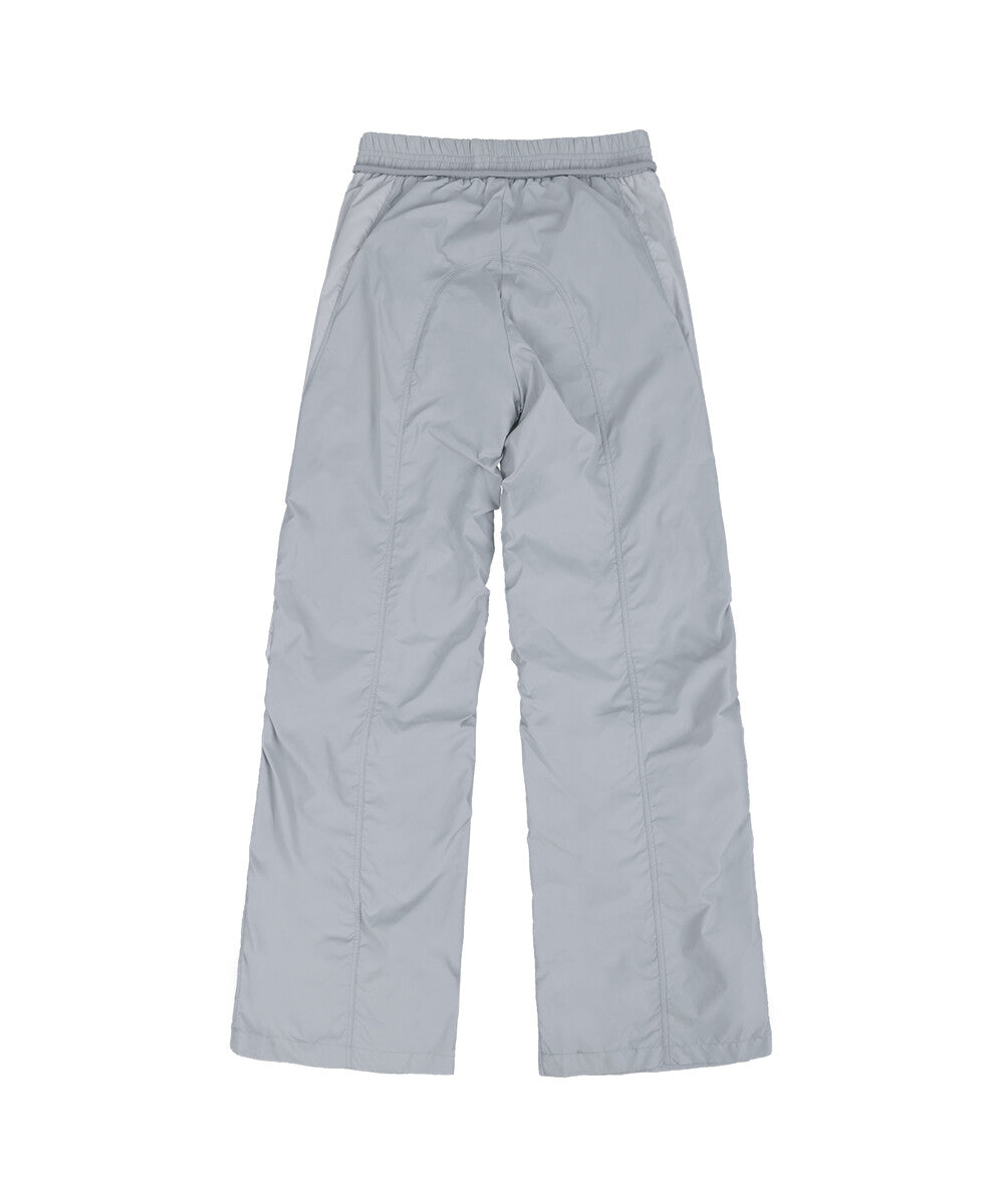 Open snap light pants grey