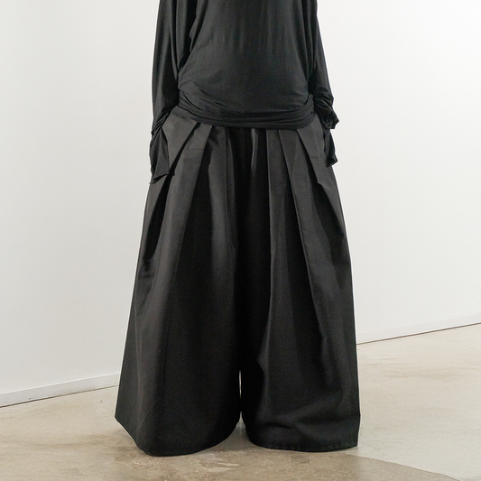 Black oversized trousers