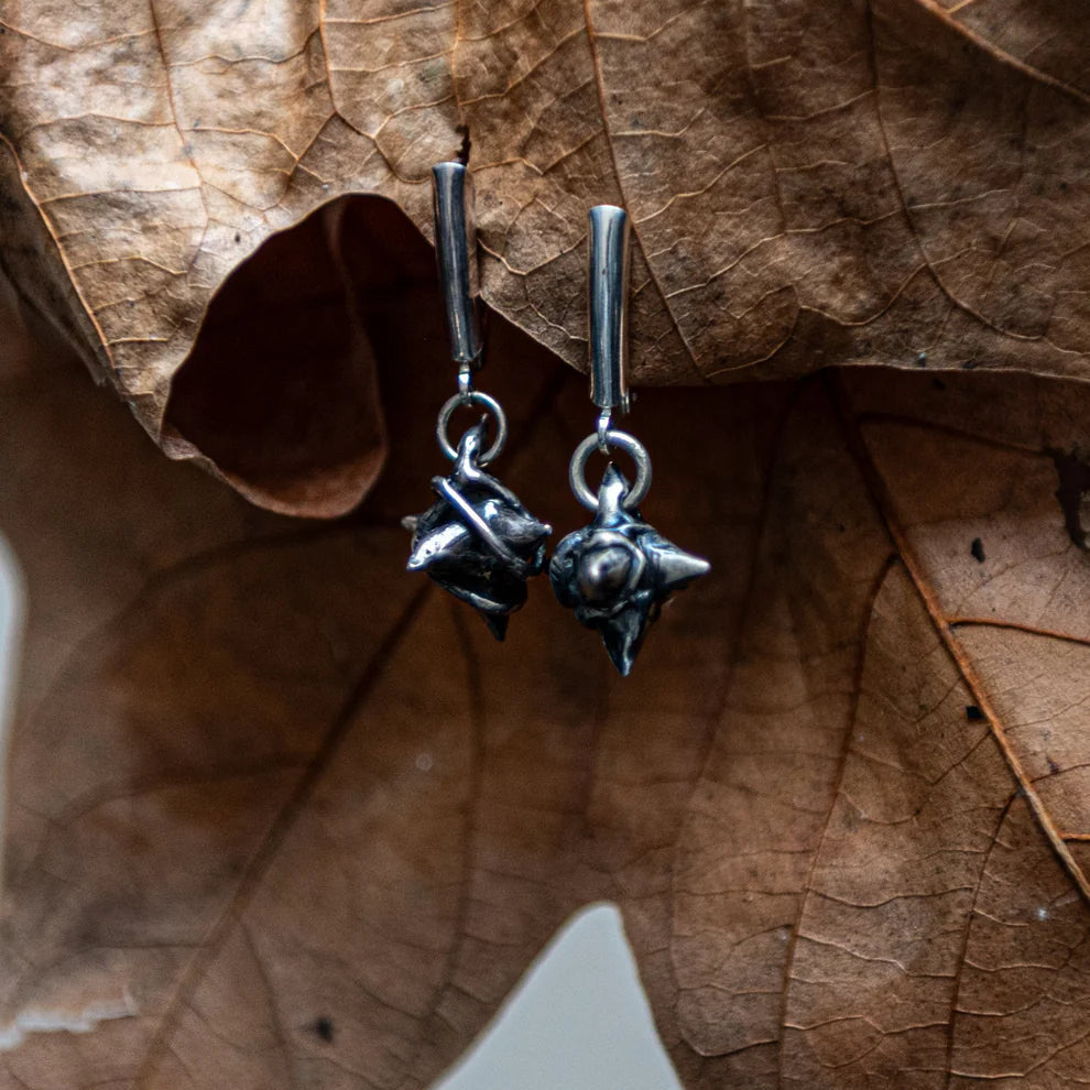Spike ball earring