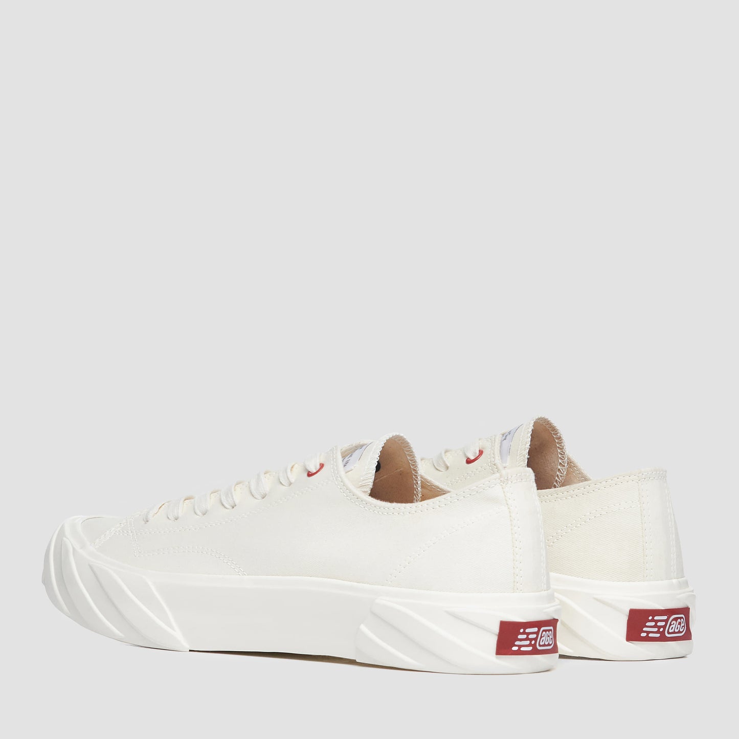 Low Cut Canvas_White & Red