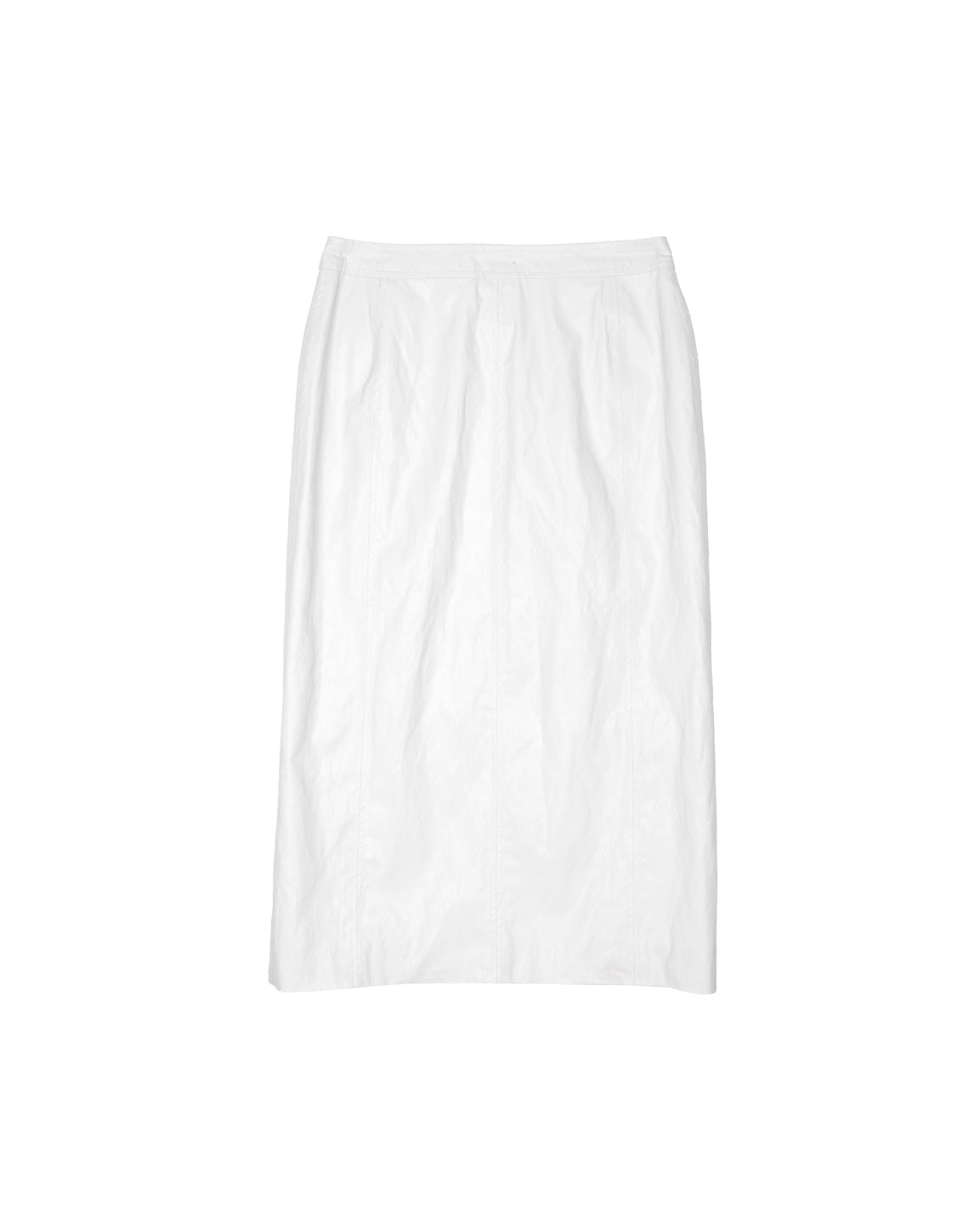 Clean vegan leather skirt