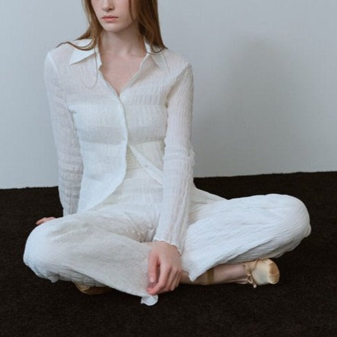 Pleated pants