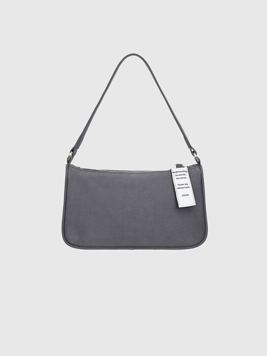 Envelope Suede Leather Bag_Gray