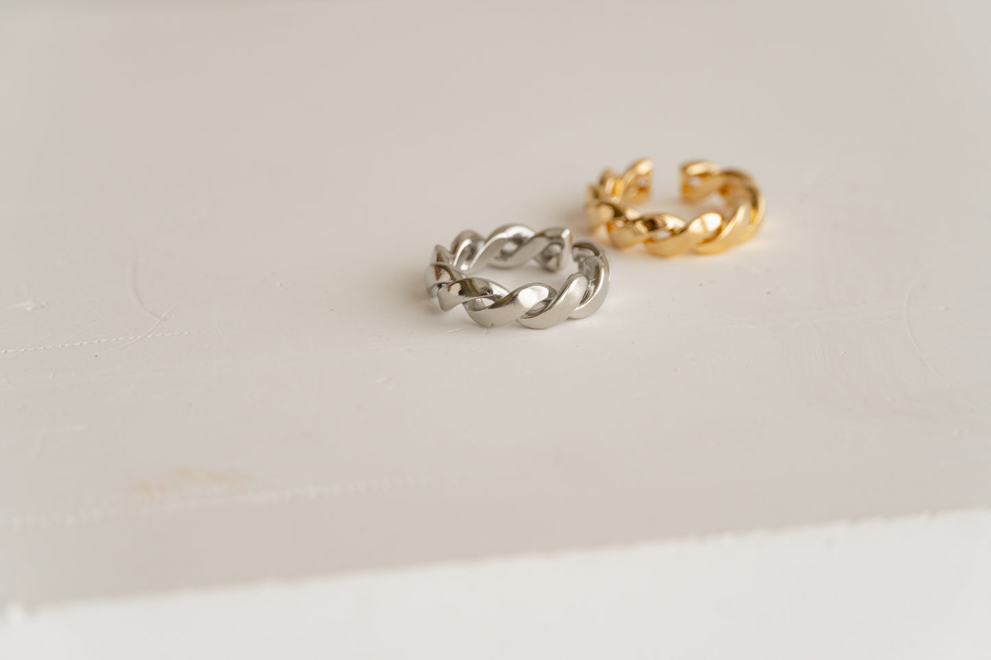 Adjustable Gold / Silver Chain Ring