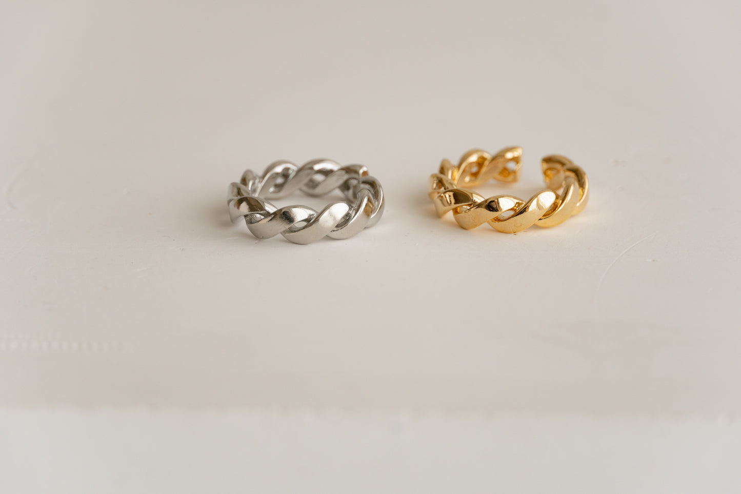 Adjustable Gold / Silver Chain Ring