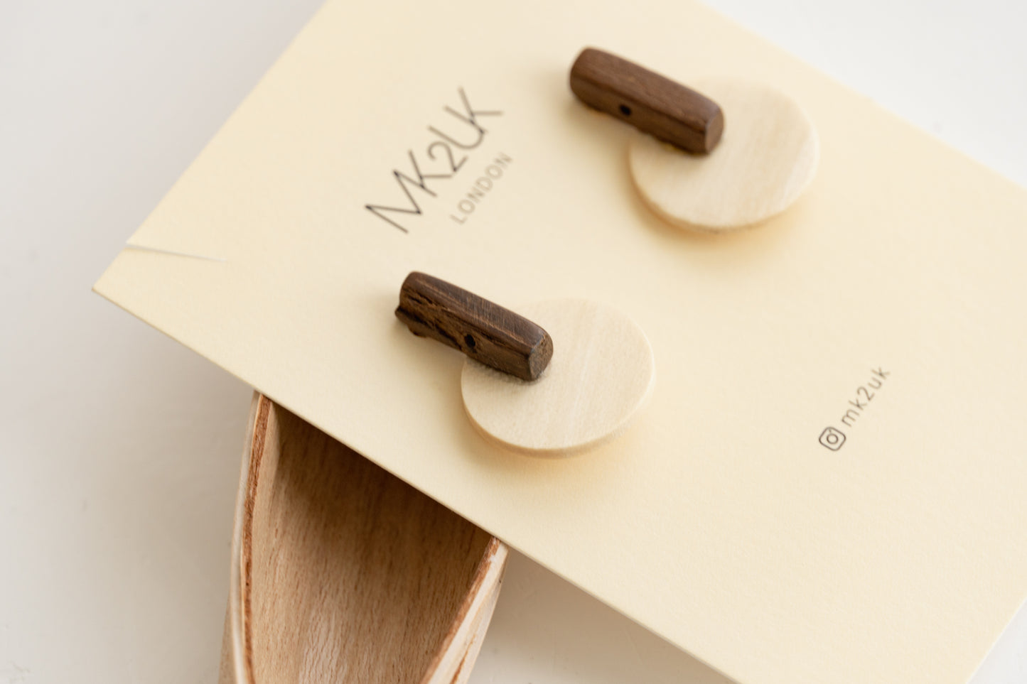The Wooden round Earrings