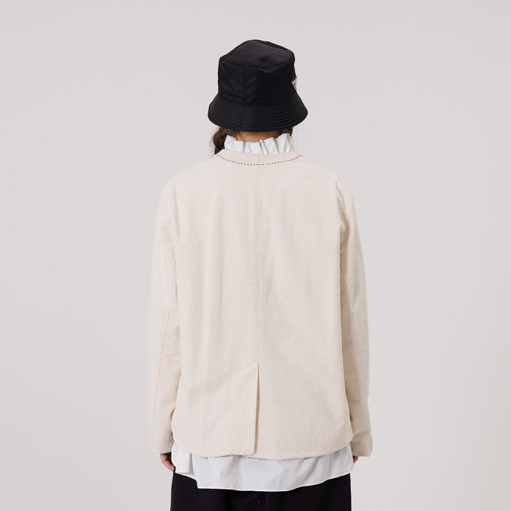 No collar stitch jacket